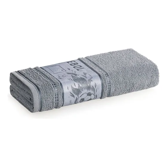 Toalla Baño Infantil Karsten Super Absorbente 100% Algodón Color Gris Oscuro Campeonato