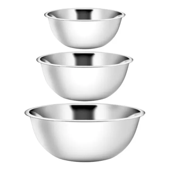 Ybm Home Tazones Grandes De Acero Inoxidable (juego De 3) P.