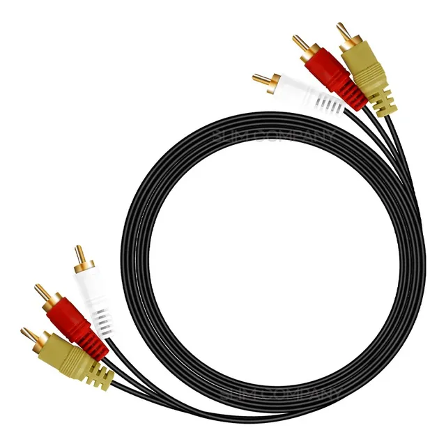 Cable De Video Rca Macho A Macho Audio Dvd Componentes 1 M
