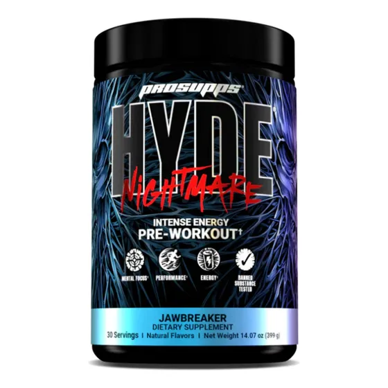 Pre Entreno Prosupps Hyde Nightmare 30 Servicios Sabor Jawbreaker