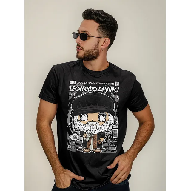 Remera Leonardo Da Vinci Funko Arte Histórico