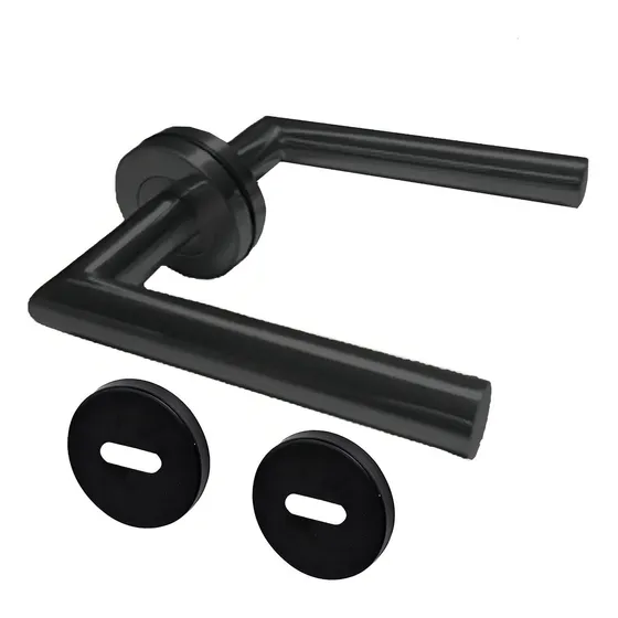 Manija Negra Doble Para Puerta BRZ-1050-N