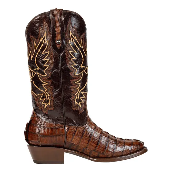 Botas Vaqueras Oval Horsag De Cocodrilo Piel 100% Original