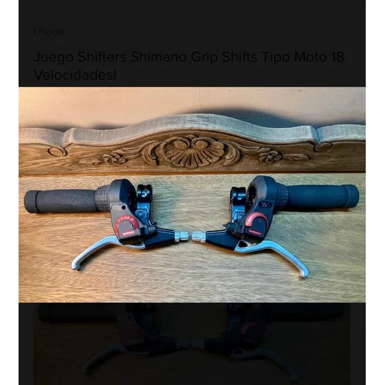 Juego Shifters Shimano Grip Shifts Tipo Bici 18 Velocidades!