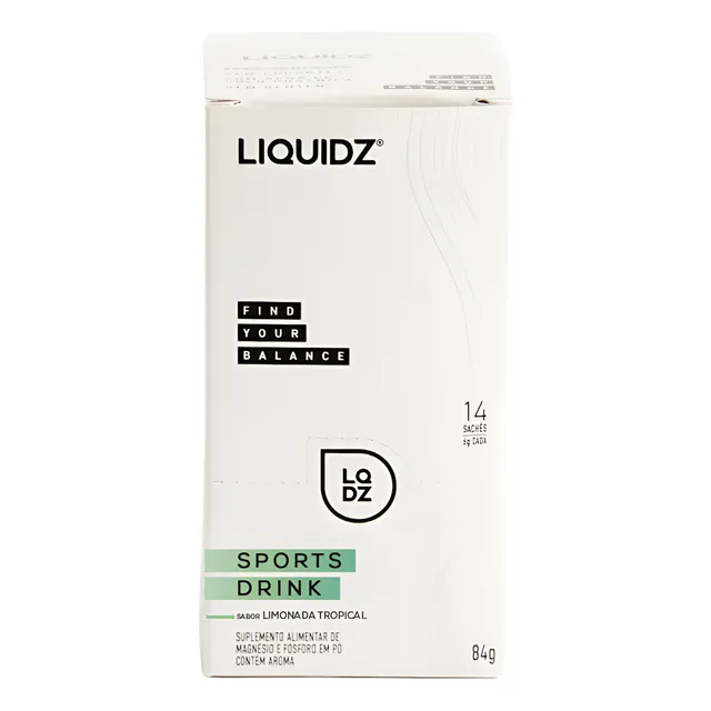 Isotônico Liquidz Sport Drink Cx 14 Doses  Limonada Tropical