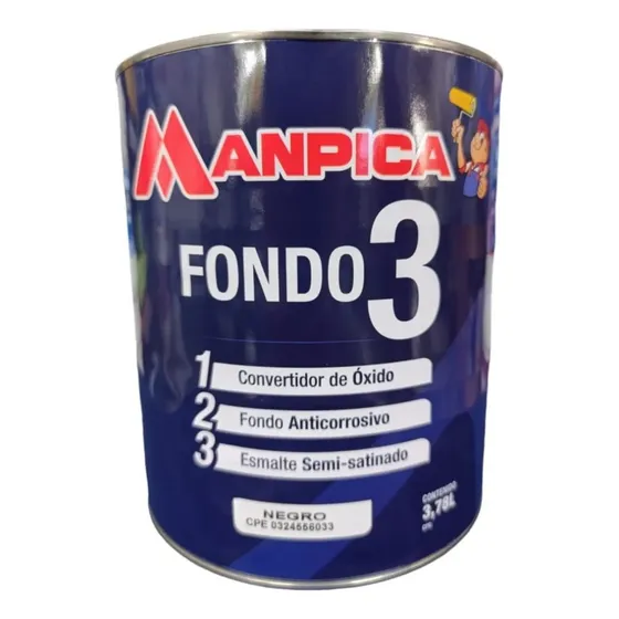 Fondo 3 En 1 Negro 1 Galón Manpica