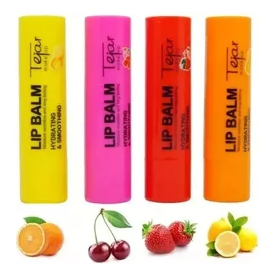 Lip Balm Bálsamo Labial Hidratante Tejar Frutal Brilloso 