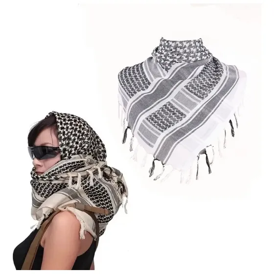 Pañuelo Shemagh Tipo Palestina Multiuso Bufanda Tactica