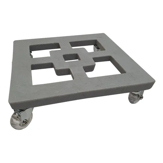 Suporte Quadrado Com Roda  20cm - Alpe & Aritana