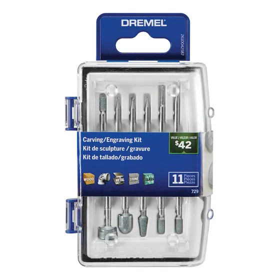 Kit De 11 Accesorios Para Grabar, Tallar Y Esmerilar Dremel