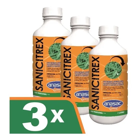 Kit 3 Sanicitrex 1 Lt Anasac