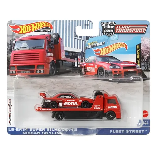 Team Transport - Dmc Delorean Hw Rally Hauler - modèle Hot Wheels - Car