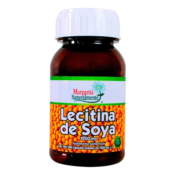 Lecitina De Soya 1200 Mg 100 Caps Margarita Naturalmente