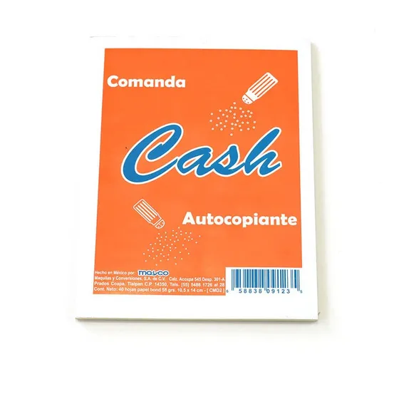 Comanda Con Autocopiante C/40 Hojas De 10.5 Cm X 14cm