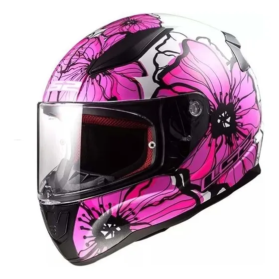 Casco Para Moto Ls2 Rapid Ii Poppies Ff353