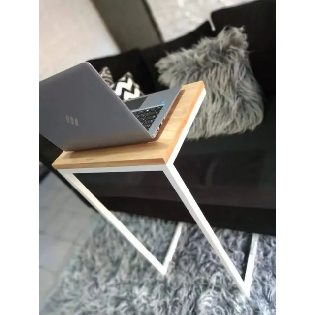 Mesa Auxiliar De Arrime, Sillon , Cama Estilo Industrial