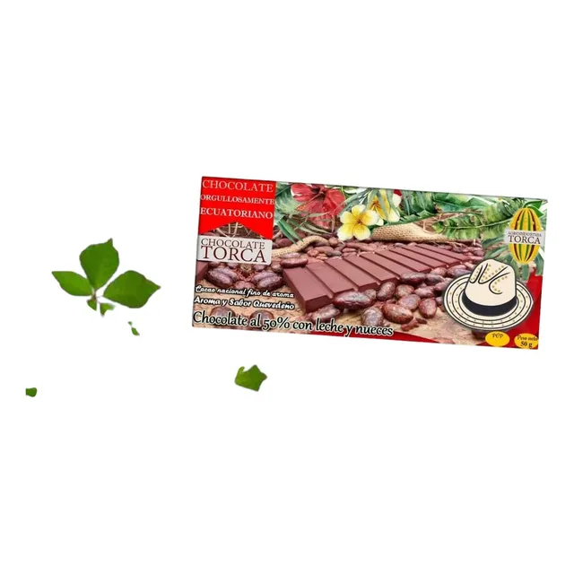 Chocolate 50% Cacao Con Leche Y Nueces-marca Torca