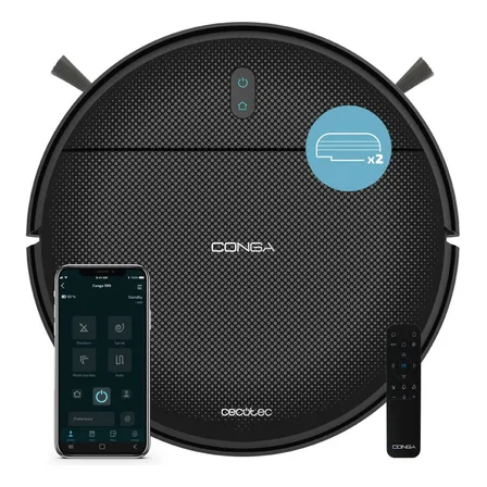 Aspiradora robot Cecotec Conga 999 Origin X-Treme negra