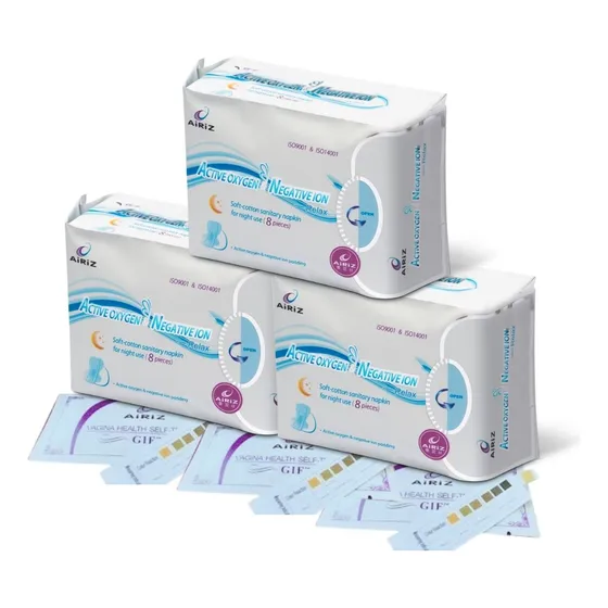 Tripack Toallas Femeninas Nocturnas Con Aniones Y Oxigeno