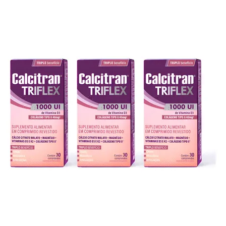 Compre 2 Calcitran Triflex 30 Comp. E Ganhe 20% Na 3 Unid. Sem Sabor