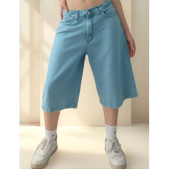 Bermuda Baggy Mujer Kinoa Denim