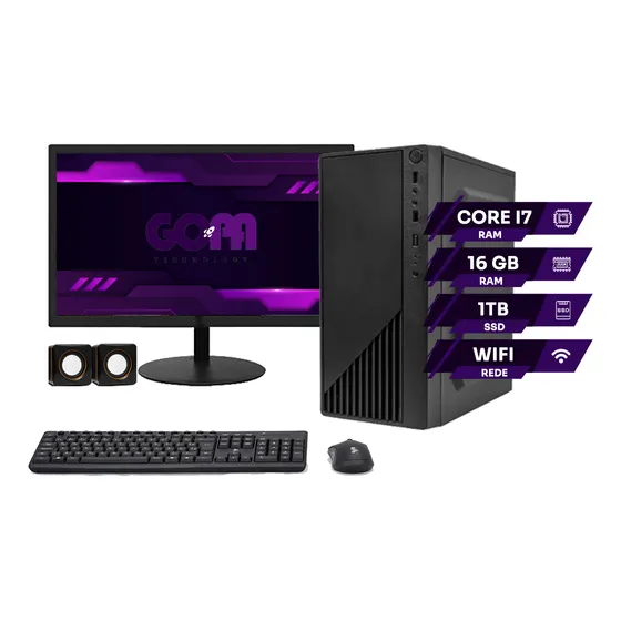 Computador Intel Core I5 6500 Ddr4 16gb Ssd480gb Monitor 20