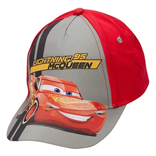 Gorra De Béisbol De Algodón Disney Boys Cars Rayo Mcqueen