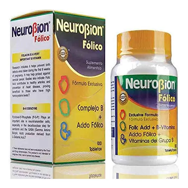 Neurobion Fólico Suplemento Complejo B 100 Tabletas