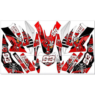 Stickers Para Crossmax250 Marquez Rojo Stickers Para Crossmax250 Marquez Rojo