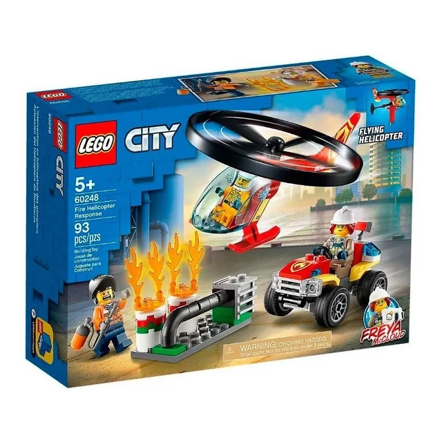 Bloques Lego Fire Helicóptero 93 Pcs - Vamos A Jugar  