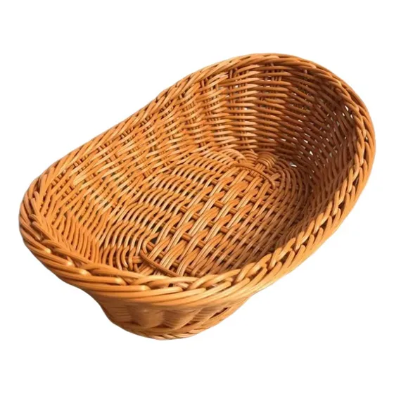 Cesta De Pão Oval De Vime, Conjunto De 6, Cesta D