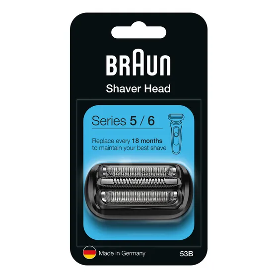 Cabezal De Repuesto Braun 53b Para Afeitadora Series 5 Y 6 Color Negro