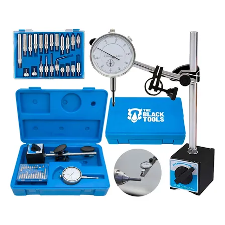 Relógio Comparador Profissional 0,01 0-10mm + Base Magnética