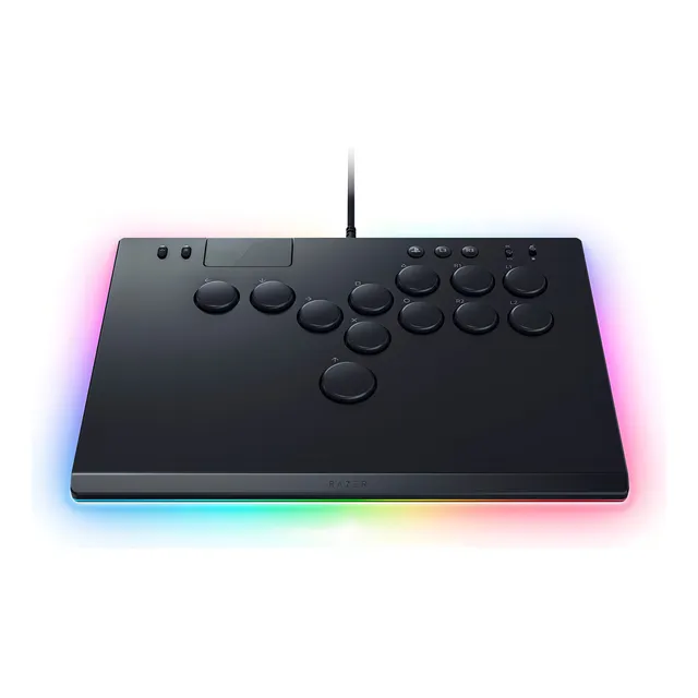 Mando arcade óptico Razer Kitsune multibotón para ps5 y pc color negro