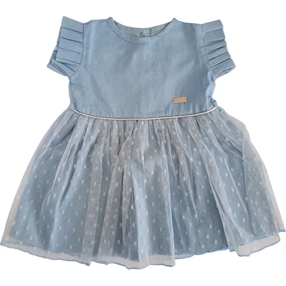 Vestido De Bebé Jean C/ Falda Tutu Babsiboo Ref. 6400
