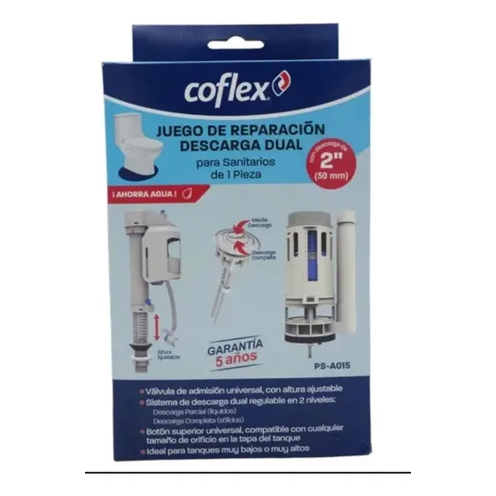 Juego De Reparacion Descarga Dual Para Sanitario Coflex