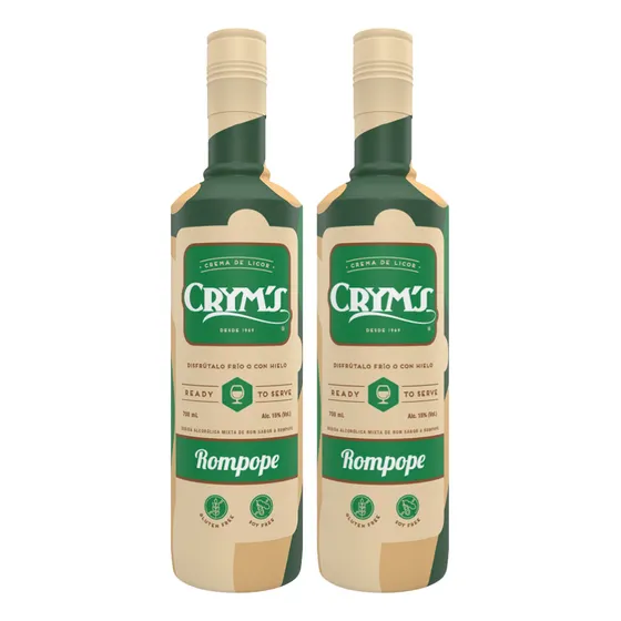 Crema Crym S Rompope 700ml X 2 Unidades