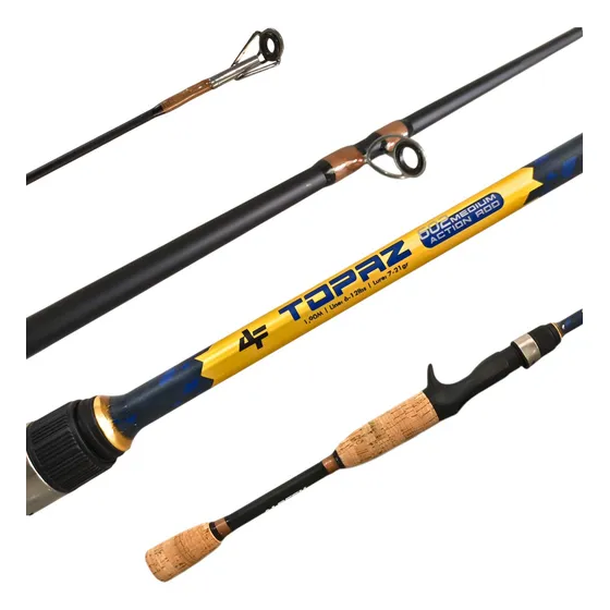 Vara De Pesca Carretilha Fibra Carbono 1,80m 2 Partes