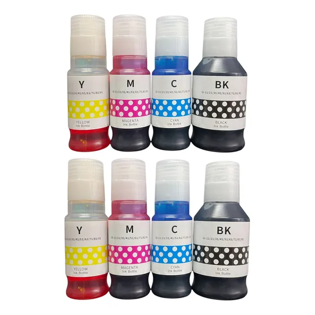 Kit 8 Tintas Compatibles Con Canon Gi 11 G3160 G4070 G5010 Negro