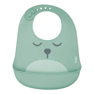 Babador Em Silicone Com Pega-migalhas Verde Gumy Buba Babador Em Silicone Com Pega-migalhas Verde Gumy Buba