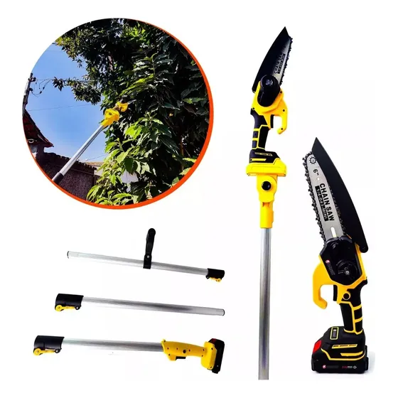 Motosserra A Bateria + Cabo Extensor 3 Metros 1000w-promoção