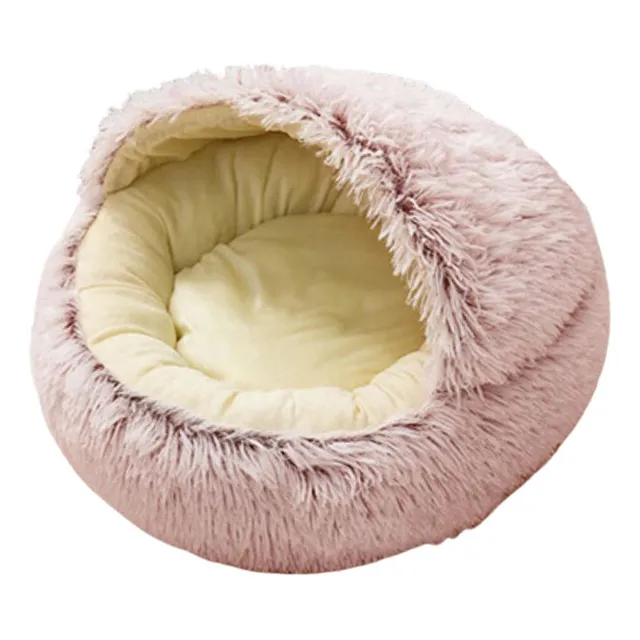 Cama For Mascotas, Redonda, Suave, De Felpa, Nido, Cueva,