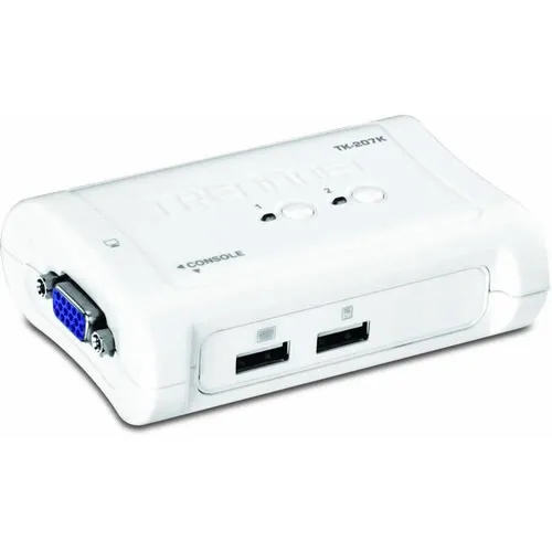 [ ] Trendnet Switch Kvm P/ Conectar 2 Pcs Tk-207k -