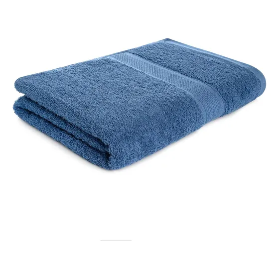 Energy Plus toallas de baño de cuerpo hotelera 100% algodón 70x140 cm color azul suaves y absorbentes para el cuerpo ideales para hogar y hotel
