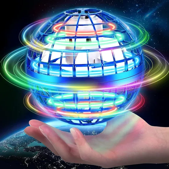 Pelota Voladora Juguete Luz Mágica Boomerang Usb Led Bumeran