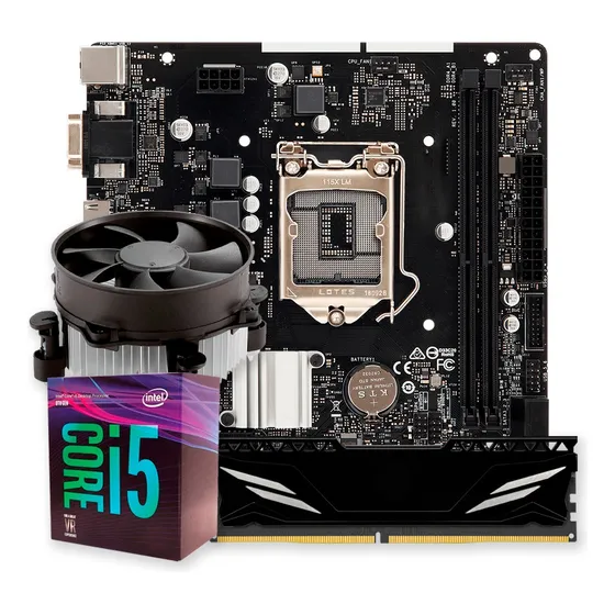 Kit Upgrade Gamer Intel I5-8400 + Cooler + H310 + 8gb Ddr4