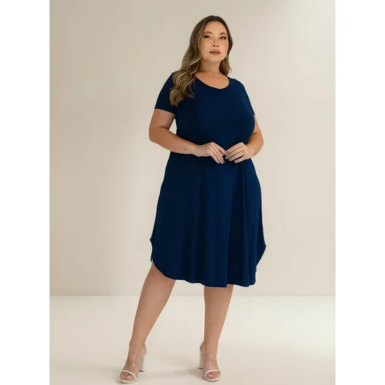 Vestido Plus Size Elegante, Excelente Calidad