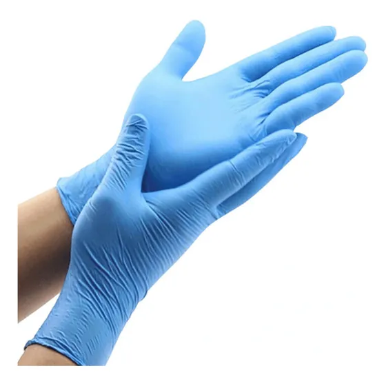 Guantes De Nitrilo Azul Dedos Texturizados (caja De 100 Uds)