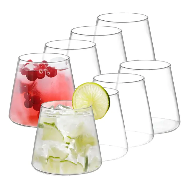 Copa Vaso Volcan Set 6 Unidades 300ml Vidrio Bar Bebidas