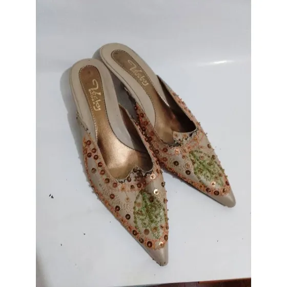 Zapatillas De Dama Tacon (usado)